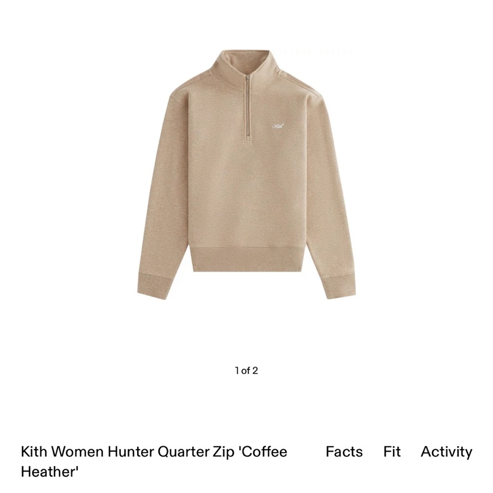 Kith Women 1/2 zip sweatshirt
